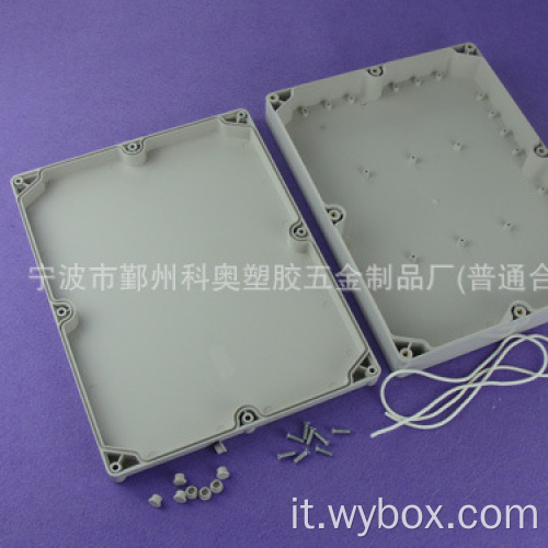 Scatola di plastica ABS scatola di giunzione elettronica scatola di giunzione impermeabile custodia impermeabile esterna IP65 PWE202 con dimensioni 300 * 230 * 54 mm